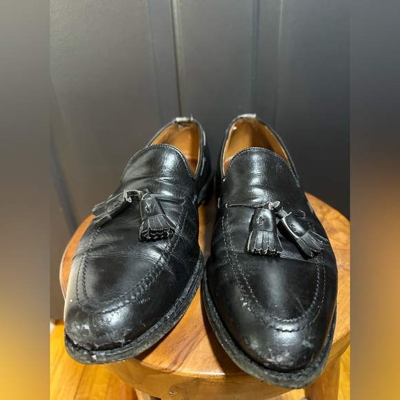 Allen Edmonds Mens Grayson Black tassel Loafers Sz 9.5 - Picture 2 of 15